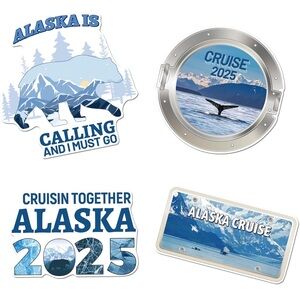 Alaska Cruise door magnets